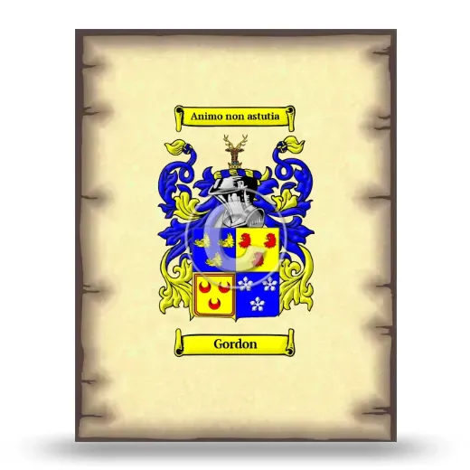 Gordon Coat of Arms Print