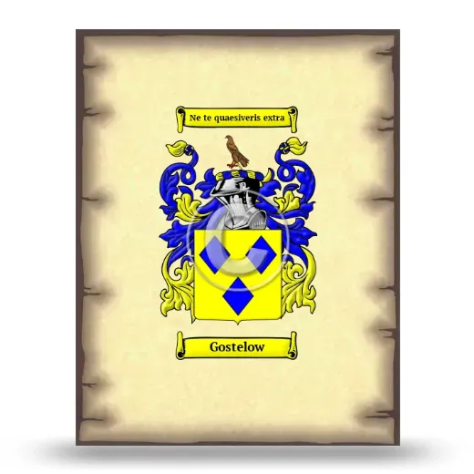 Gostelow Coat of Arms Print