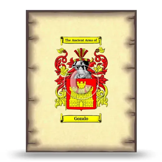 Gozalo Coat of Arms Print
