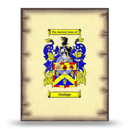 Grainge Coat of Arms Print