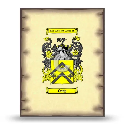 Greig Coat of Arms Print