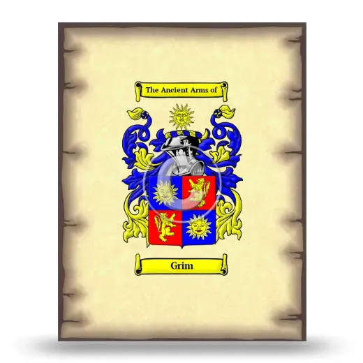 Grim Coat of Arms Print