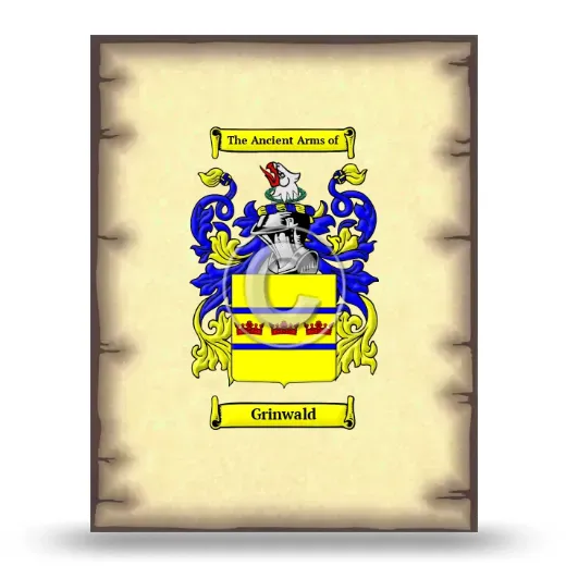 Grinwald Coat of Arms Print