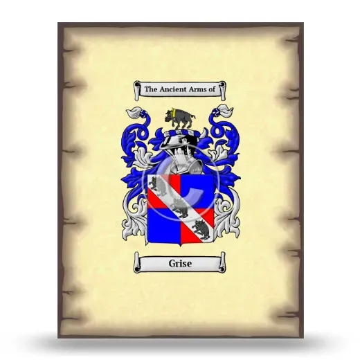 Grise Coat of Arms Print