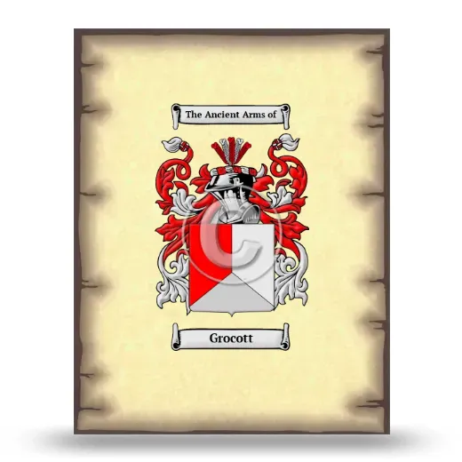 Grocott Coat of Arms Print