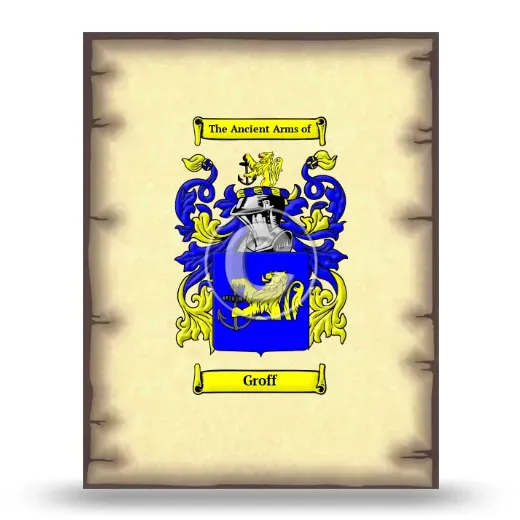Groff Coat of Arms Print