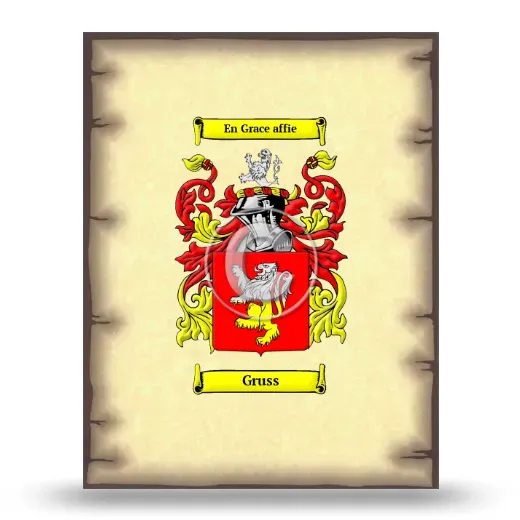 Gruss Coat of Arms Print