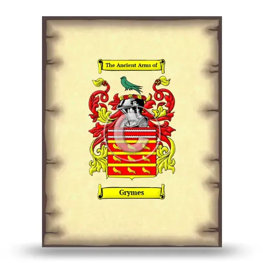 Grymes Coat of Arms Print