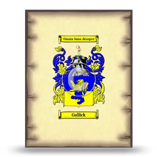Gullick Coat of Arms Print