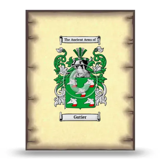 Gutier Coat of Arms Print