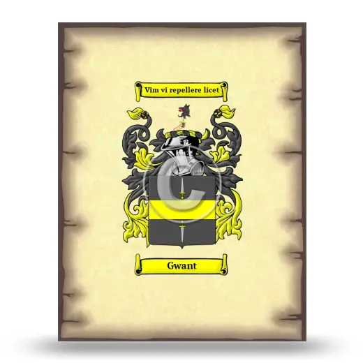 Gwant Coat of Arms Print