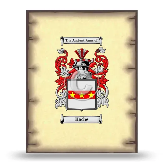 Hache Coat of Arms Print