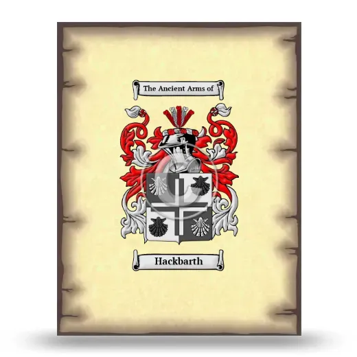 Hackbarth Coat of Arms Print