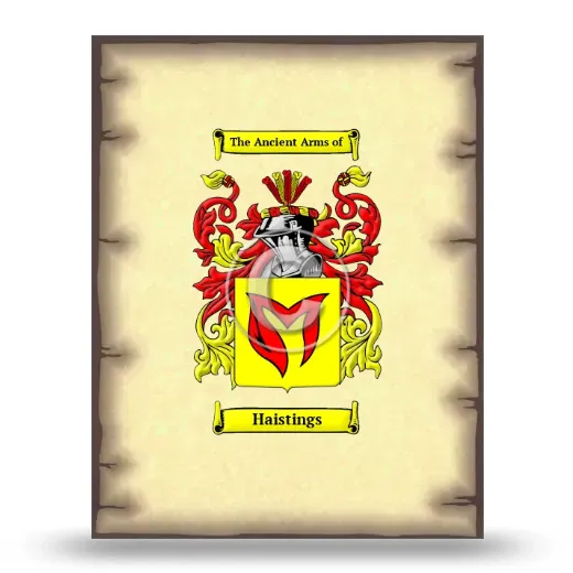 Haistings Coat of Arms Print