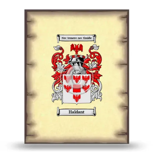 Haldant Coat of Arms Print