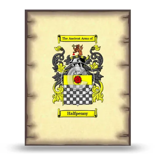 Halfpenny Coat of Arms Print