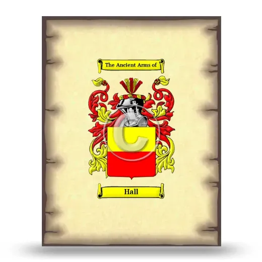 Hall Coat of Arms Print