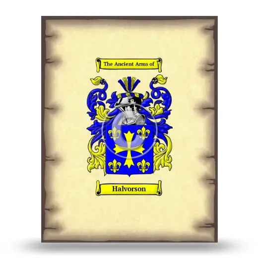 Halvorson Coat of Arms Print
