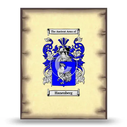Hanenberg Coat of Arms Print