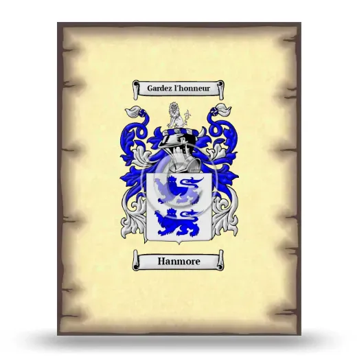 Hanmore Coat of Arms Print