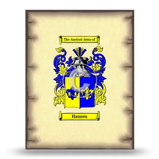 Hansen Coat of Arms Print