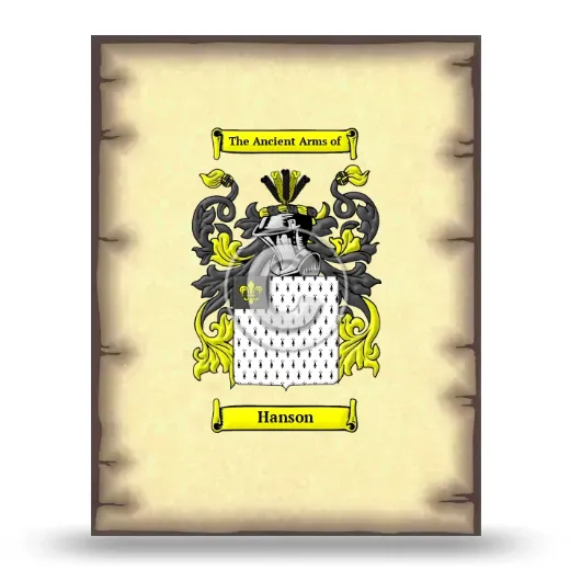 Hanson Coat of Arms Print