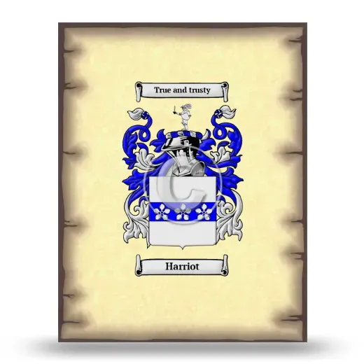 Harriot Coat of Arms Print