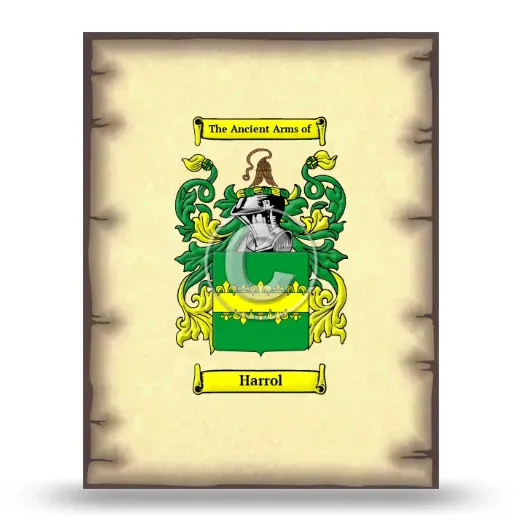 Harrol Coat of Arms Print