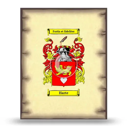 Harte Coat of Arms Print