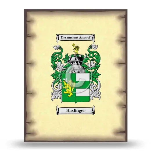 Haslinger Coat of Arms Print