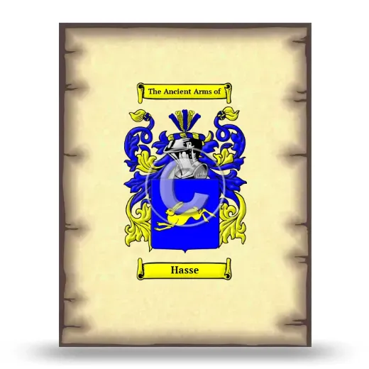 Hasse Coat of Arms Print