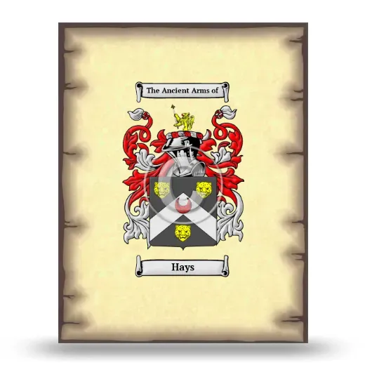 Hays Coat of Arms Print
