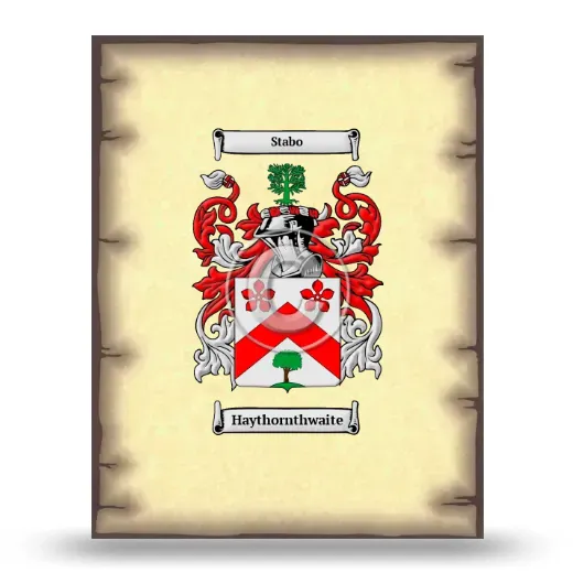 Haythornthwaite Coat of Arms Print