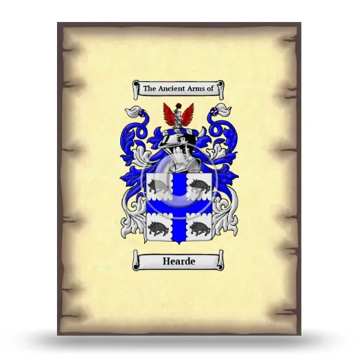 Hearde Coat of Arms Print