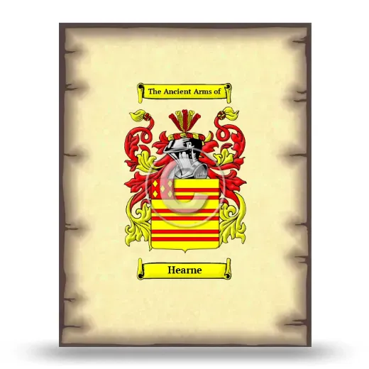 Hearne Coat of Arms Print