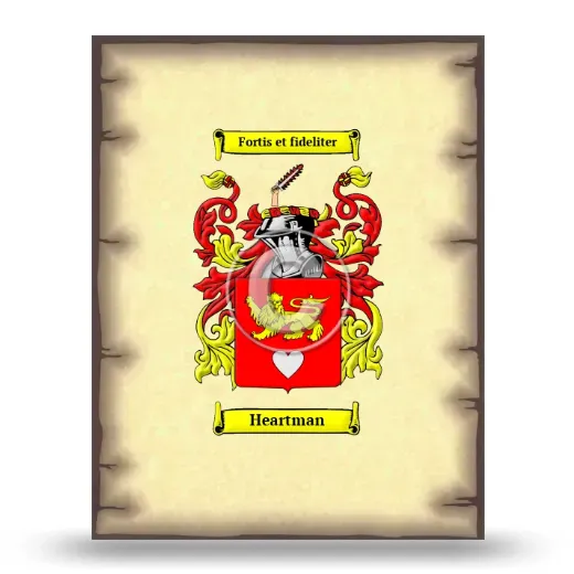 Heartman Coat of Arms Print