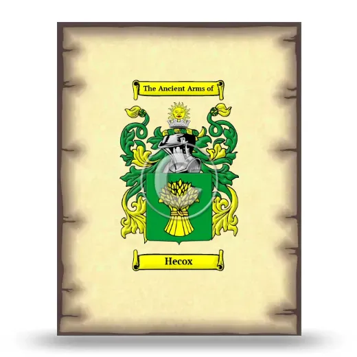 Hecox Coat of Arms Print