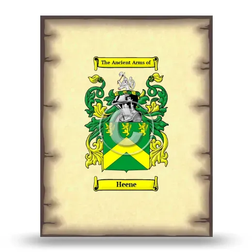 Heene Coat of Arms Print
