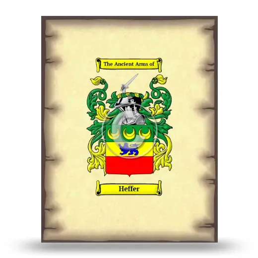 Heffer Coat of Arms Print