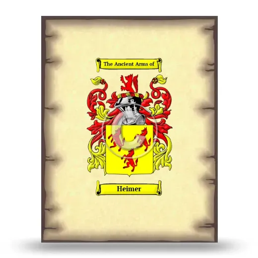 Heimer Coat of Arms Print