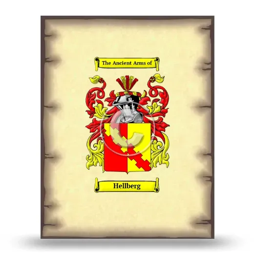 Hellberg Coat of Arms Print