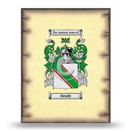 Hendy Coat of Arms Print