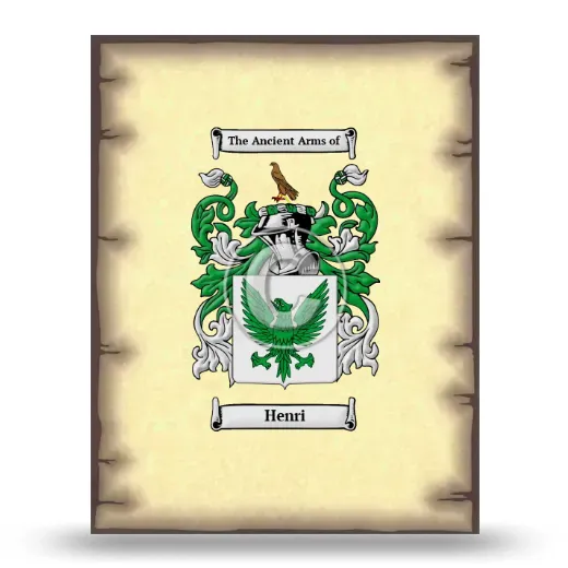 Henri Coat of Arms Print