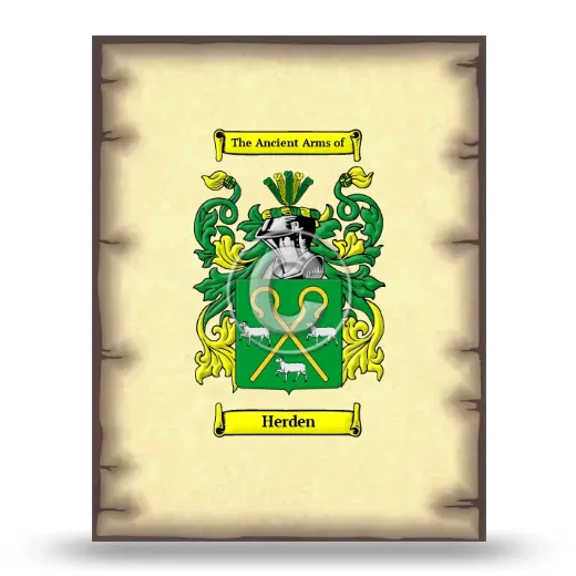 Herden Coat of Arms Print