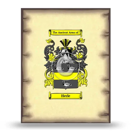 Herle Coat of Arms Print