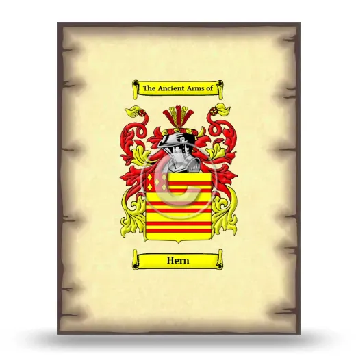 Hern Coat of Arms Print