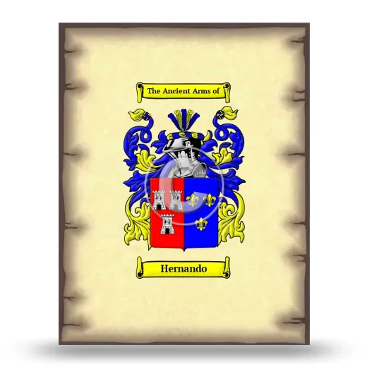 Hernando Coat of Arms Print