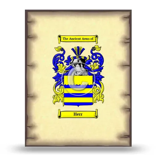 Herr Coat of Arms Print