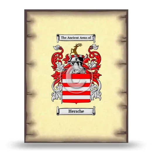 Hersche Coat of Arms Print