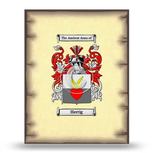 Hertig Coat of Arms Print